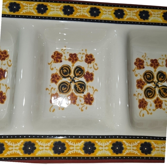 The Main Ingredients Ironstone 4 Sectioned Relish Serving Tray - Picture 4 of 5